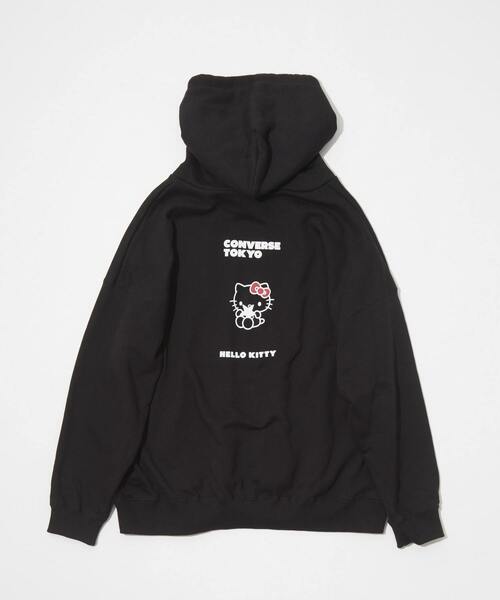 「CONVERSE TOKYO」 プルオーバーパーカー「HELLO KITTYコラボ」 FREE ブラック レディース_画像7