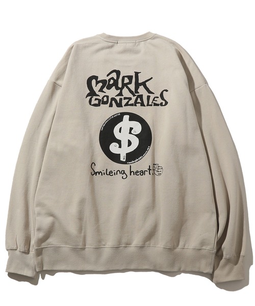 「Mark Gonzales」 スウェットカットソー L グレー メンズ_画像7