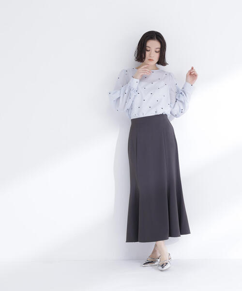 NATURAL BEAUTY BASIC パネル切替マーメイドスカート　低身長 NATURAL BEAUTY BASIC（ナチュラルビューティーベーシック） スカート
