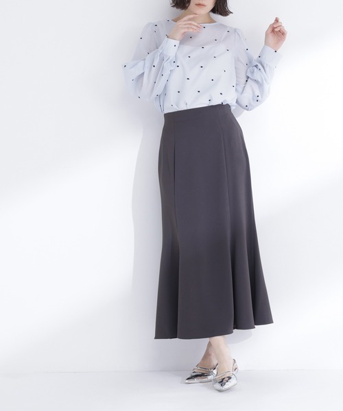 新品 フレアマーメイドスカート natural beauty basic 試着のみ パネル切替マーメイドスカート | NATURAL BEAUTY BASIC（ナチュラル