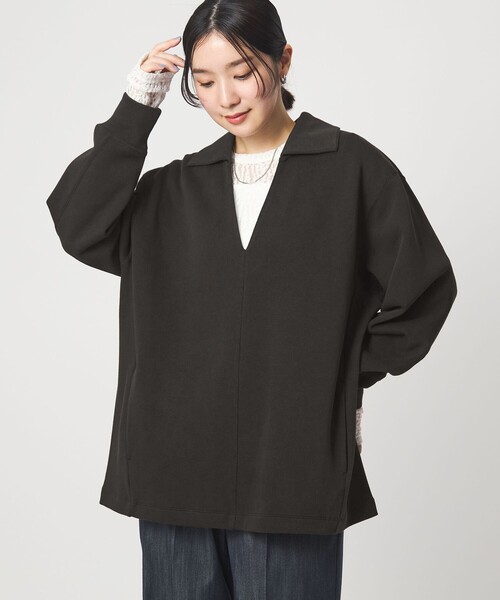 ドゥーズィエムクラス  ダブルサテン コンパクト Tシャツ プルオーバー 黒 DEUXIEME CLASSE - ドゥーズィエムクラス ダブルサテン コンパクト T