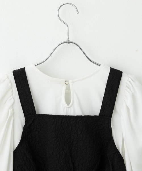 「BISKEE」 「KIDS」長袖ブラウス 160cm オフホワイト キッズ_画像9