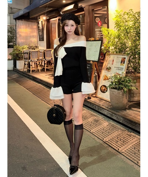 ダーリッチ シフォンドッキングコンパクトニットコンビネゾン シフォンドッキングコンパクトニットコンビネゾン – Darich
