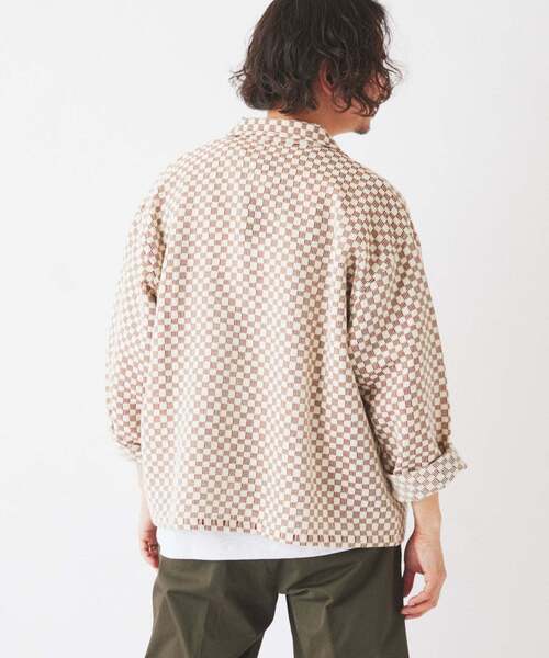 【希少 美品】RRL ワークシャツ シャモアクロス 起毛 刺繍 ベージュ S JOURNAL STANDARD relume（ジャーナルスタンダード レリューム