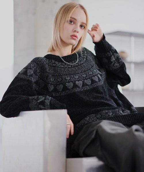「ROCHEM」 長袖ニット X-SMALL ブラック メンズ_画像6