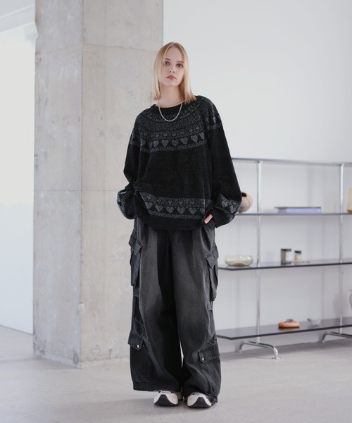 「ROCHEM」 長袖ニット X-SMALL ブラック メンズ_画像7