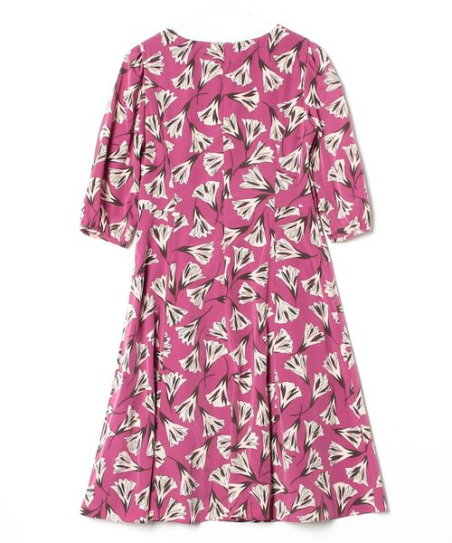 「STRAWBERRY-FIELDS」 花柄7分袖ワンピース - ピンク レディース_画像2