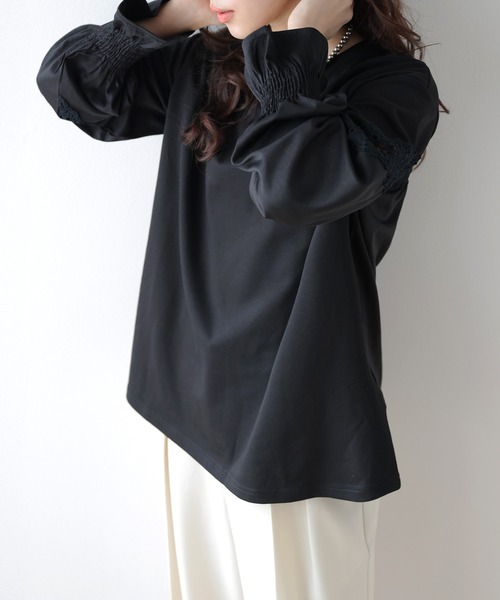 SUGAR BISKET（シュガービスケット） tシャツ 透かし編みレース