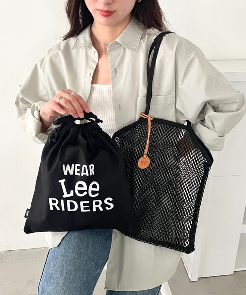 Lee（リー） トートバッグ Lee/インナー巾着ポーチ付き メッシュバッグ