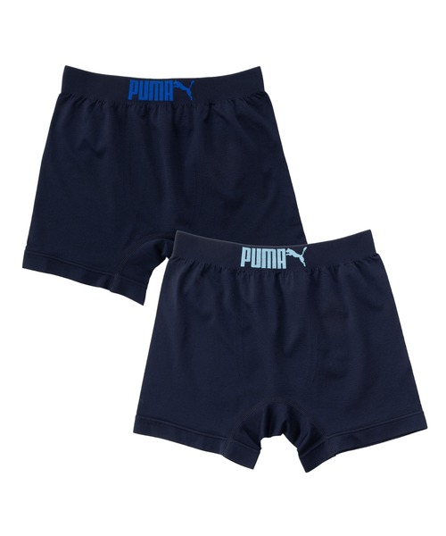 PUMA（プーマ） ボクサーパンツ ロゴ 成型 2枚組 2枚セット アンダー