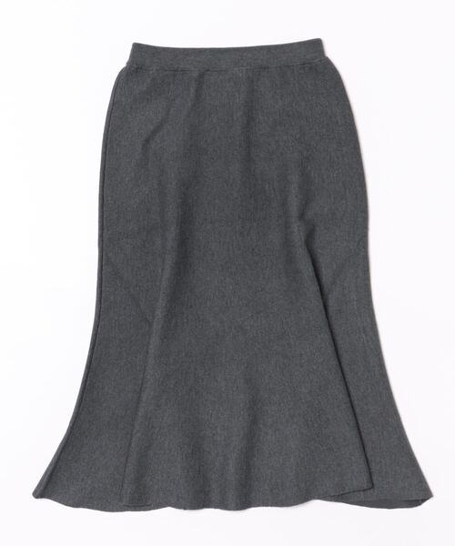 「LANVIN en Bleu」 ニットスカート 38 グレー レディースの画像