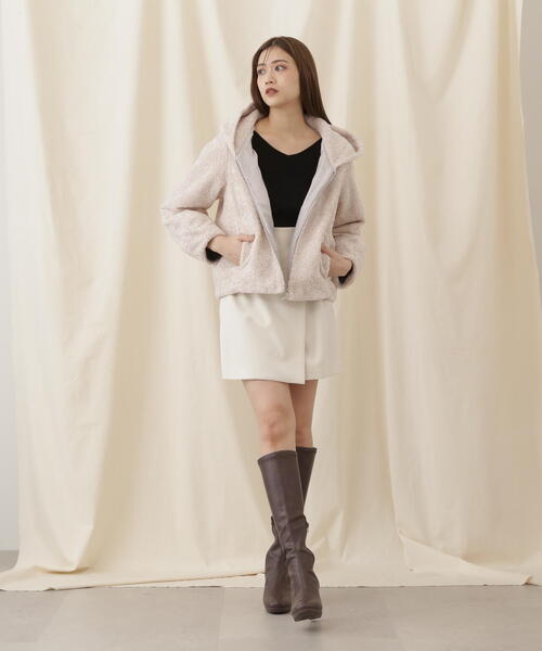 「JILL by JILL STUART」 ジップアップパーカー MEDIUM ベージュ レディース_画像6
