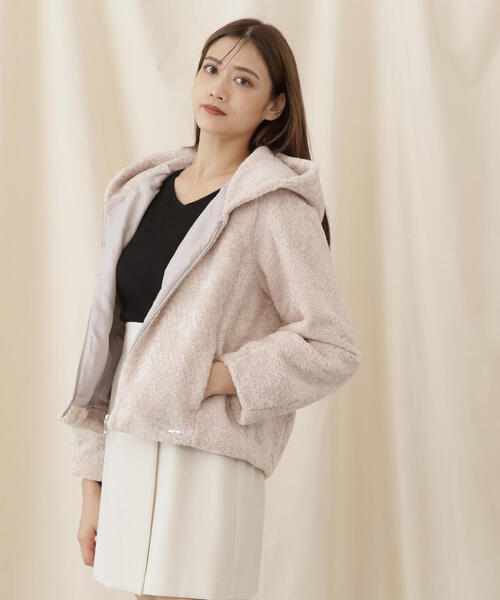 「JILL by JILL STUART」 ジップアップパーカー MEDIUM ベージュ レディース_画像7