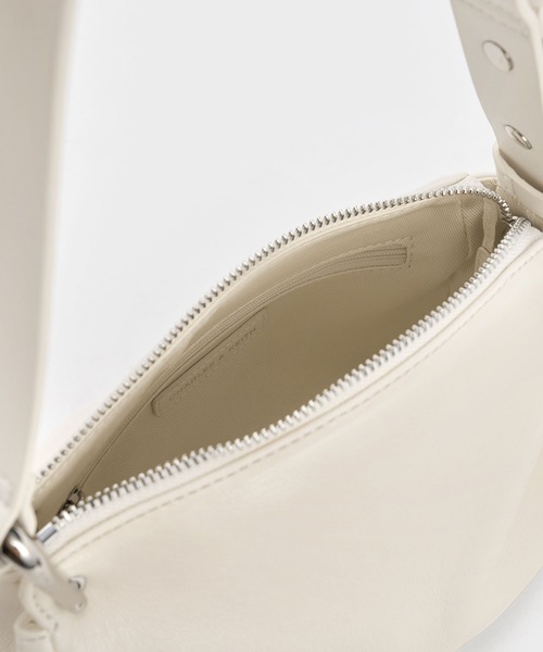「CHARLES \u0026 KEITH」 ショルダーバッグ M クリーム レディースの画像