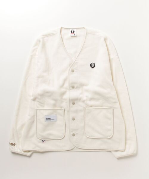 「AAPE BY A BATHING APE」 カーディガン X-LARGE アイボリー メンズ_画像2