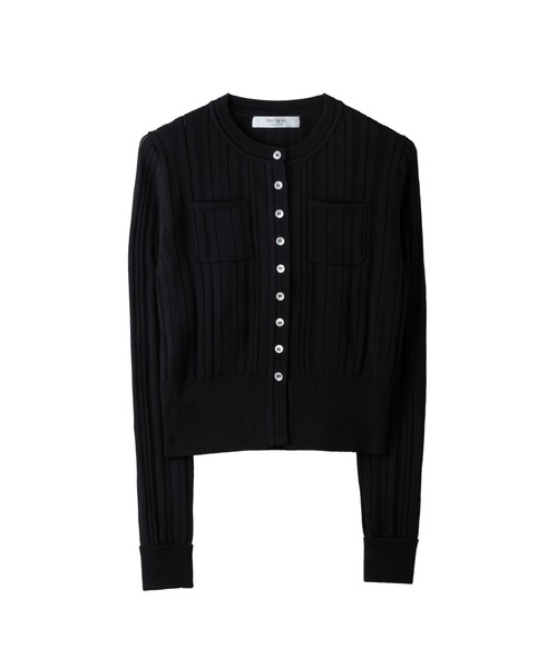 【匿名配送】Her lip to Eyelet Knit Cardigan Her lip to カーディガン Eyelet Knit Cardigan レディース : ZOZOTOWN