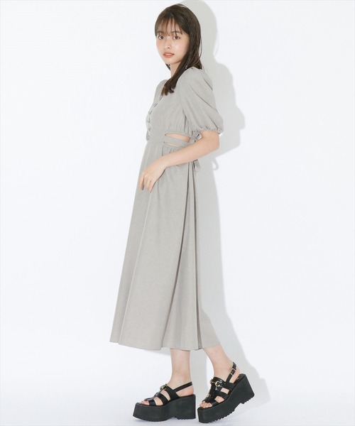 「REDYAZEL」 半袖ワンピース SMALL サックスブルー レディース_画像3