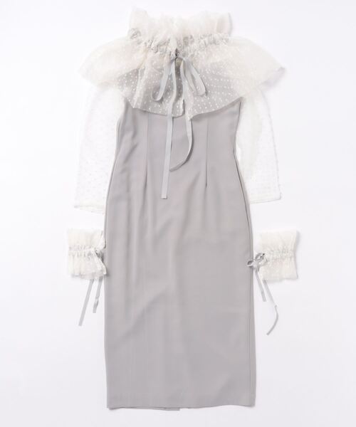 「PREFERIR」 長袖ワンピース MEDIUM ブラック レディースの画像
