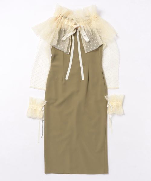 「PREFERIR」 長袖ワンピース MEDIUM ブラック レディースの画像