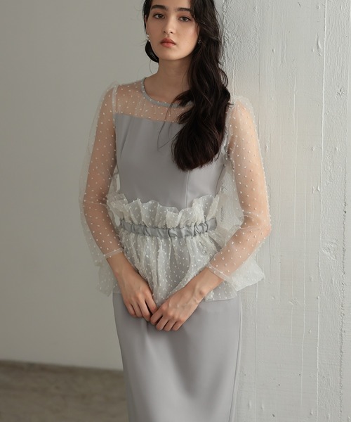 「PREFERIR」 長袖ワンピース MEDIUM ブラック レディースの画像