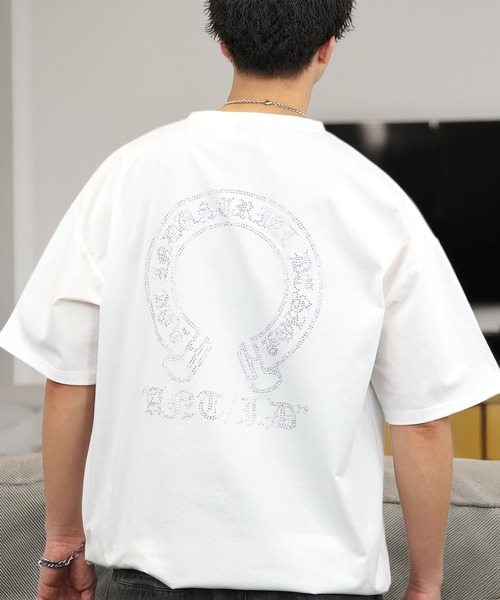 tシャツ 接触冷感 グラフィック ストレッチ Tシャツ クロス ライン