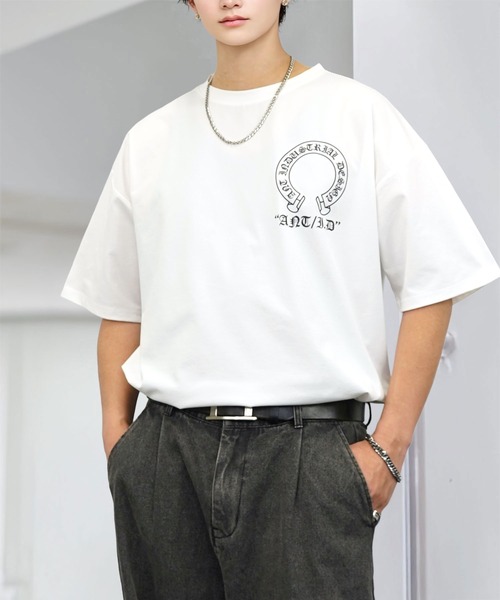 tシャツ 接触冷感 グラフィック ストレッチ Tシャツ クロス ライン