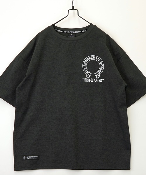 tシャツ 接触冷感 グラフィック ストレッチ Tシャツ クロス ライン