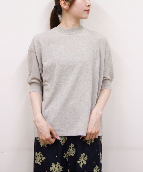 MEYAME（メヤメ） tシャツ コットンニットTEE COTTON KNIT TEE