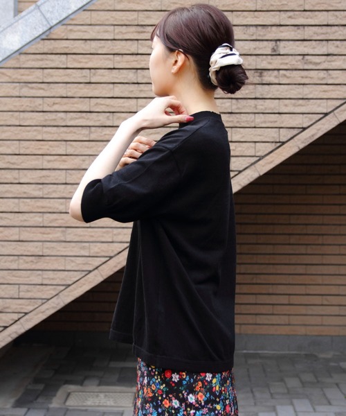 MEYAME（メヤメ） tシャツ コットンニットTEE COTTON KNIT TEE