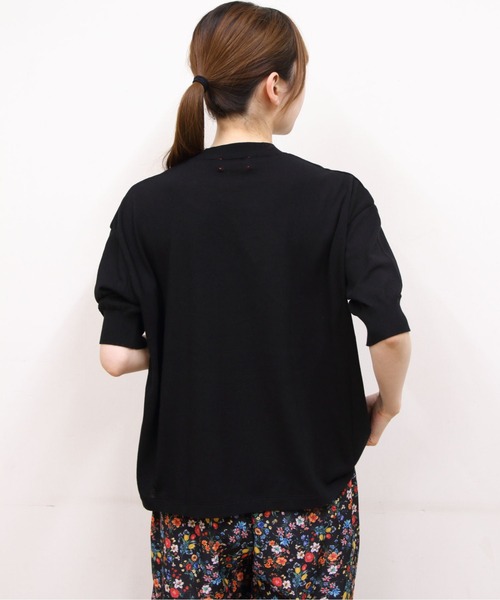 MEYAME コットンニット　ブラック　新品未使用タグ付き MEYAME（メヤメ） tシャツ コットンニットTEE COTTON KNIT TEE