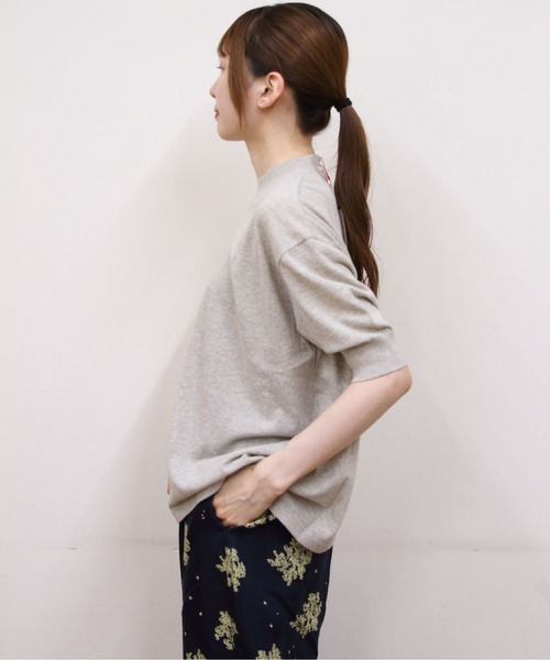 MEYAME（メヤメ） tシャツ コットンニットTEE COTTON KNIT TEE