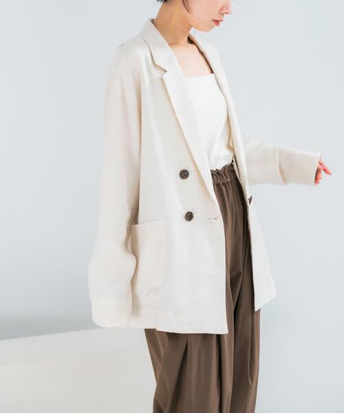 コート アウター ELENDEEK BACK CROSS TAILORED JACKET レディース 