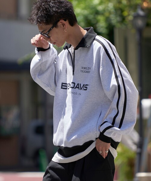 「PUBLUX」 スウェットカットソー X-LARGE ブルー メンズ_画像3