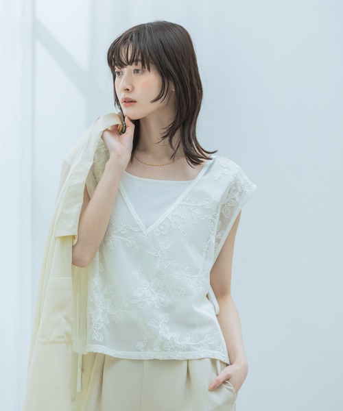 LAKOLE（ラコレ） ベスト ジレ ニュアンスレースベスト / 638713