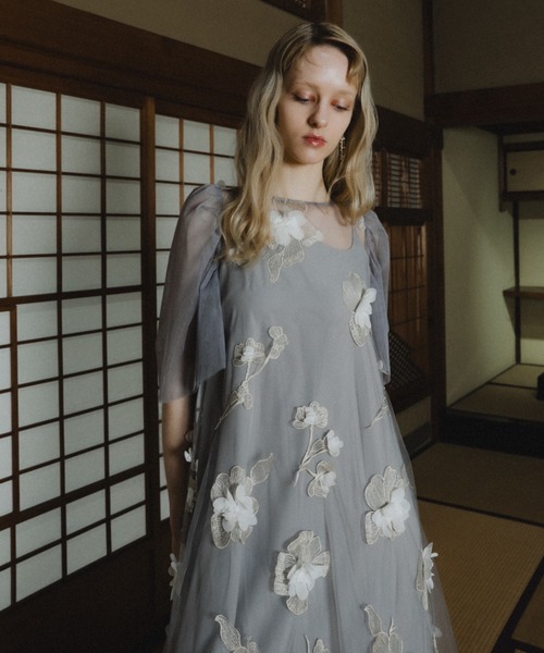 et.UNiVER ドレス 3D Floral A-line Dress : ZOZOTOWN Yahoo!店 - 通販