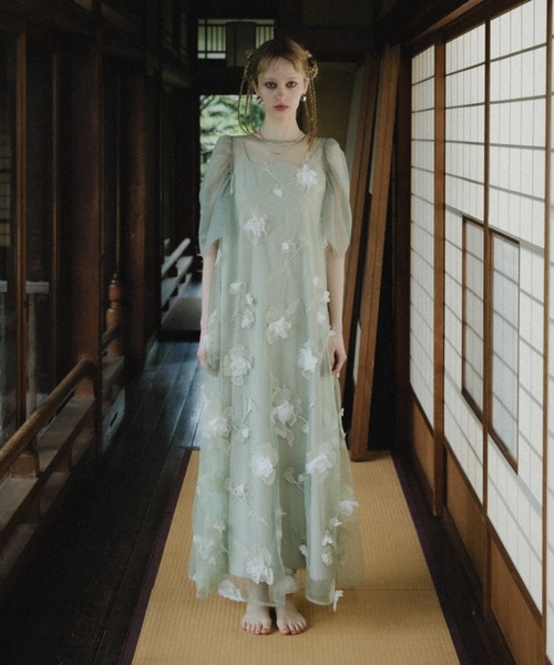 et.univerエト.ユニヴェール3D Floral A-line Dress et.UNiVER ドレス 3D Floral A-line Dress : ZOZOTOWN Yahoo!店 - 通販