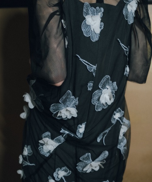 et.UNiVER ドレス 3D Floral A-line Dress : ZOZOTOWN Yahoo!店 - 通販