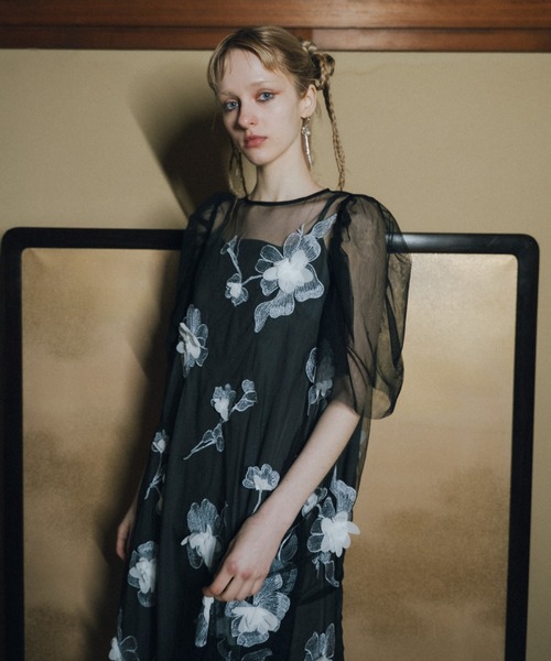 et.UNiVER ドレス 3D Floral A-line Dress : ZOZOTOWN Yahoo!店 - 通販