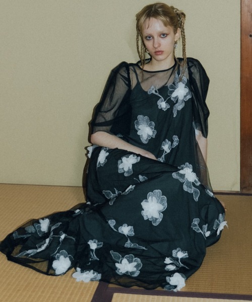 et.UNiVER ドレス 3D Floral A-line Dress : ZOZOTOWN Yahoo!店 - 通販