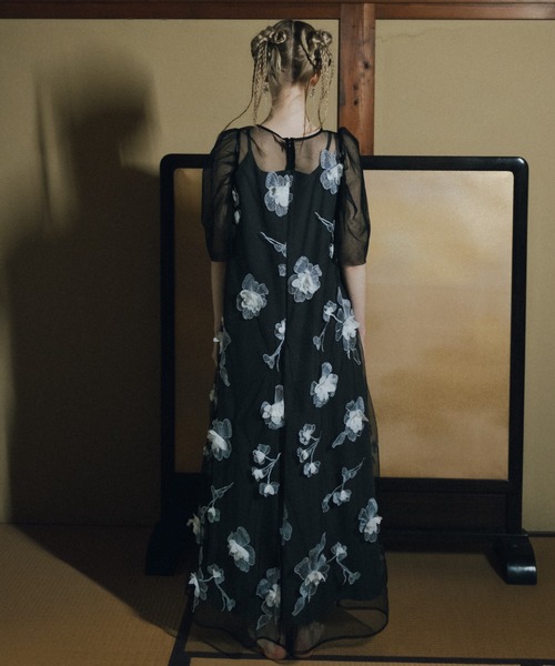 et.UNiVER ドレス 3D Floral A-line Dress : ZOZOTOWN Yahoo!店 - 通販