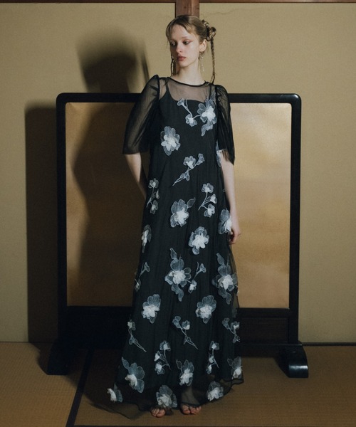 et.UNiVER ドレス 3D Floral A-line Dress : ZOZOTOWN Yahoo!店 - 通販