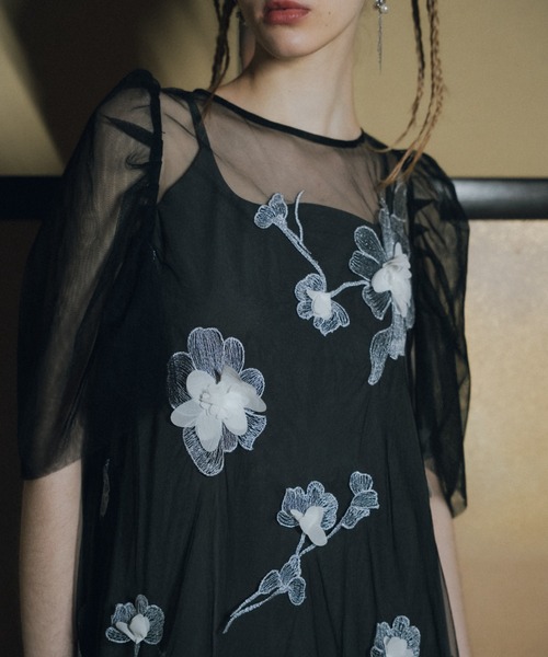 et.UNiVER ドレス 3D Floral A-line Dress : ZOZOTOWN Yahoo!店 - 通販