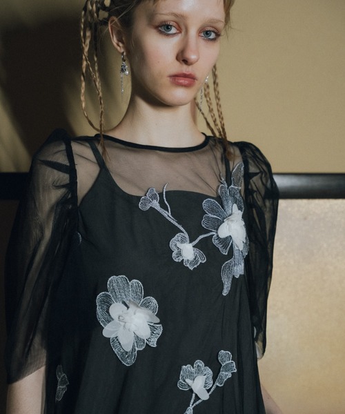 et.UNiVER ドレス 3D Floral A-line Dress : ZOZOTOWN Yahoo!店 - 通販