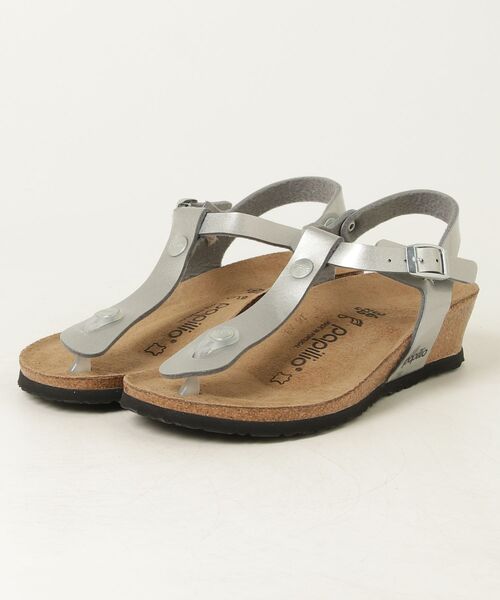 「BIRKENSTOCK」 「Papillio」フラットサンダル 36 シルバー レディース | BIRKENSTOCK