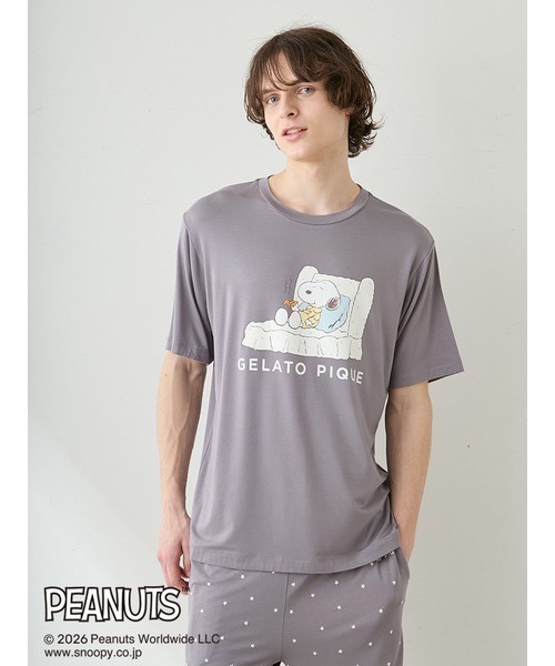 gelato pique（ジェラートピケ） パジャマ 「PEANUTS」「HOMME」「接触