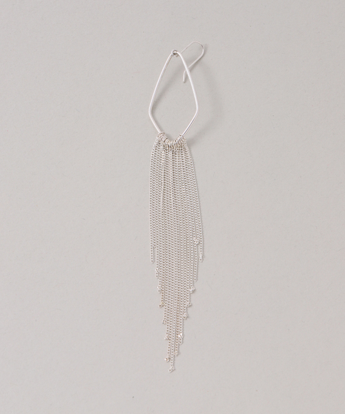 ピアス 「SAMH by LILAS」 キヘイチェーンフリンジピアス SV（両耳） レディースの画像