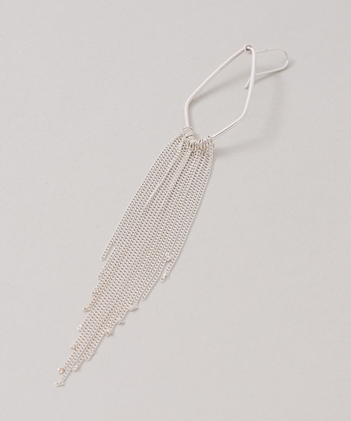 ピアス 「SAMH by LILAS」 キヘイチェーンフリンジピアス SV（両耳） レディースの画像