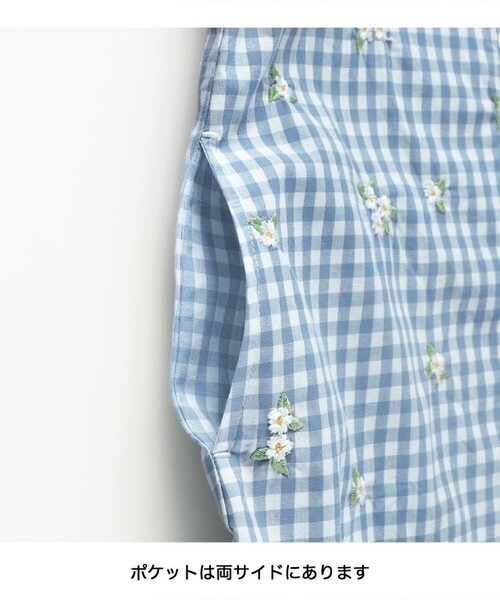 「branshes」 「KIDS」長袖ワンピース 80 ブルー キッズ_画像7