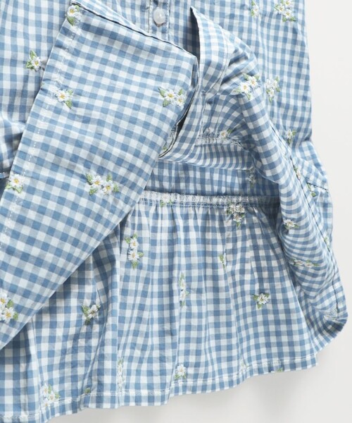 「branshes」 「KIDS」長袖ワンピース 80 ブルー キッズ_画像9