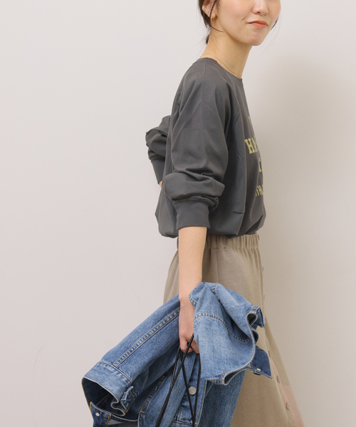 「JOURNAL STANDARD relume」 長袖カットソー FREE ピンク レディース_画像8